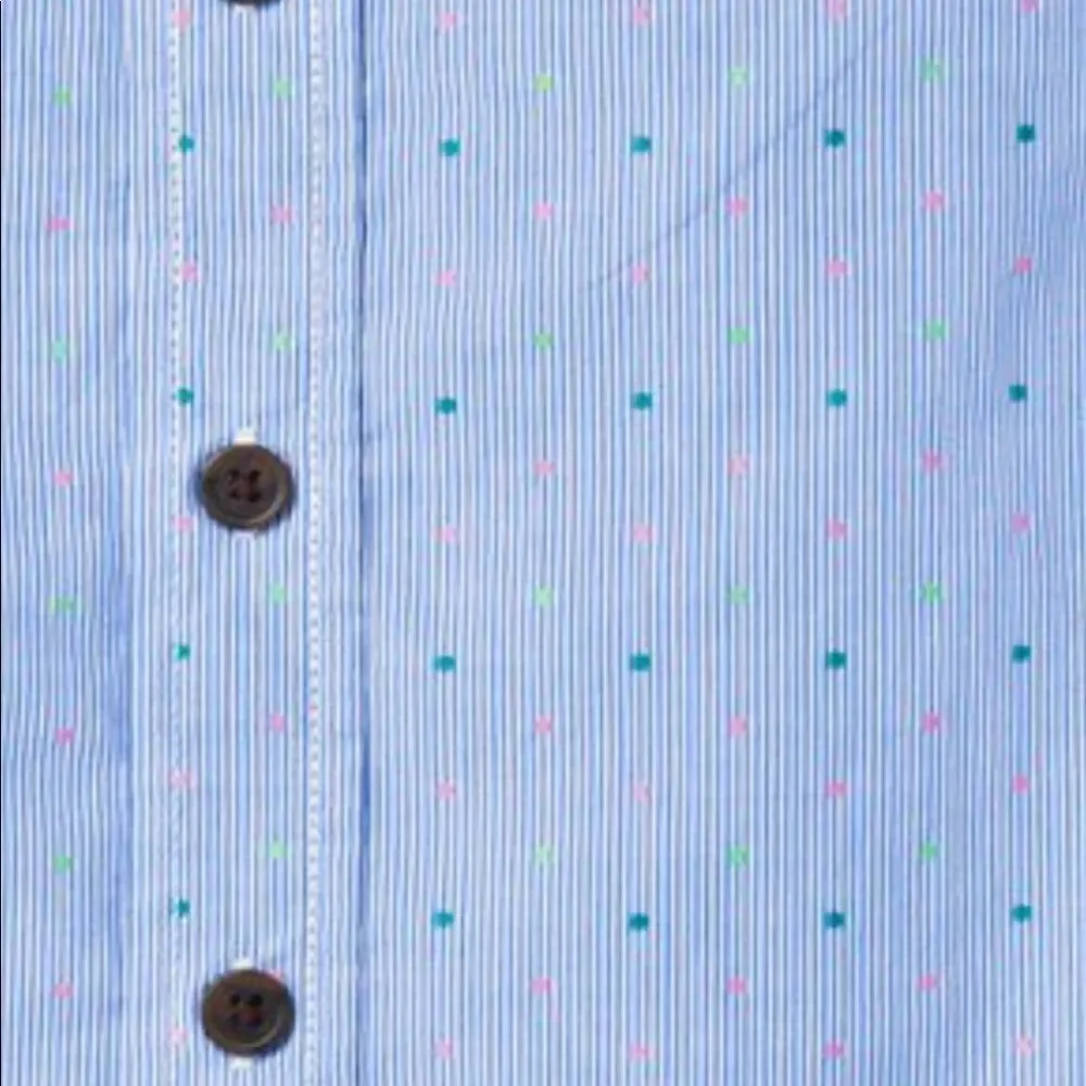 Cat & Jack Short Sleeve Button-Down Dot Shirt